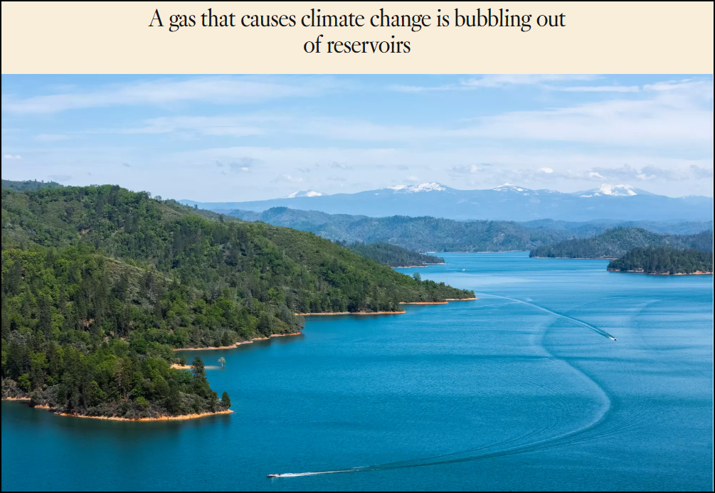 NEWS STORY: “A gas that causes climate change is bubbling out of reservoirs”